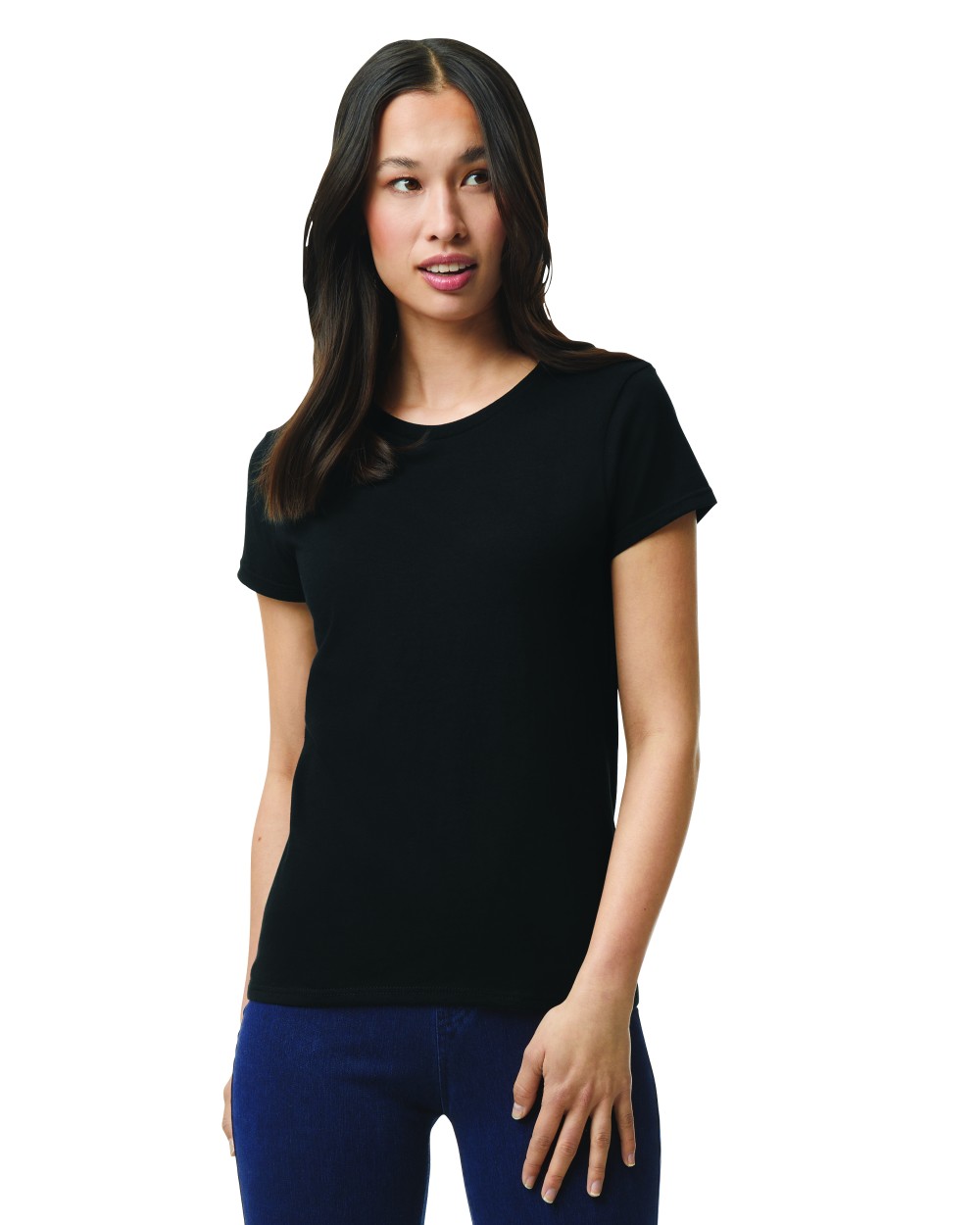 Polera Gildan 5000L Mujer MC 100% Algodón.